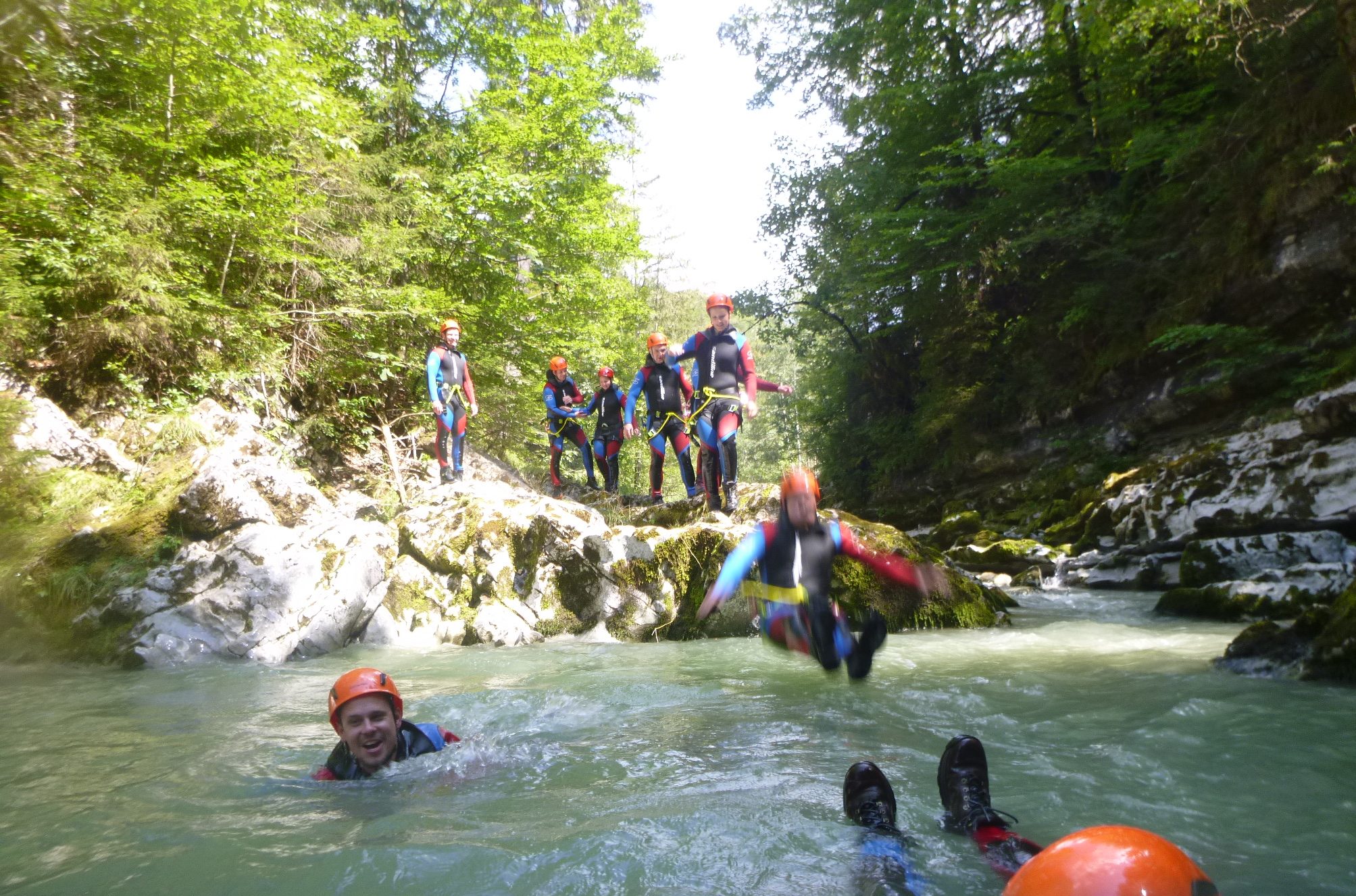 Canyoning Familie